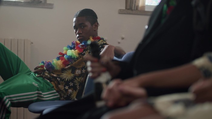 Adidas-Green-Track-Pants-in-We-Are-Who-We-Are-Episode-4-2020